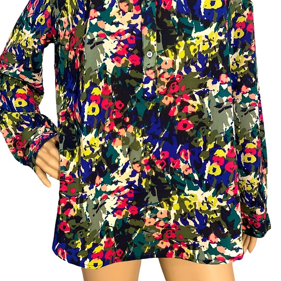 ๐ J. CREW | VIBRANT FLORAL BLOUSE SZ S - Picture 9 of 16